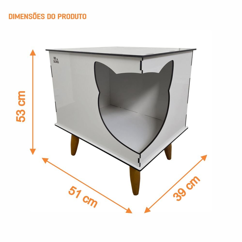 Casa Cama Pet para Gato Line Cat B900 -Champagne-Incorpet's - 3