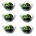 Ver imagem 1 de Jogo de Sobremesa Bowl Tigela Petisco 6 Peças em Vidro 250ml