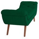 Ver imagem 5 de Puff Recamier Decorativo com Tachas 195 Cm Santorini P05 Bouclê Verde - Lyam Decor