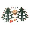 Kit 3 Enfeite de Madeira Arvore de Natal 24,5 Cm - 3