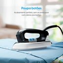 Ver imagem 5 de Ferro a Seco Elgin Vintage Pass 1250W Base Cerâmica Preto e Azul 110V