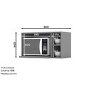 Ver imagem 2 de Nicho Aéreo 80cm para Micro-ondas Emily Henn