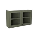 Ver imagem 1 de Armário Aéreo P/ Cozinha Évora Ph 3122 C/ 2 Portas C/ Vidro 120cm Verde - Herval