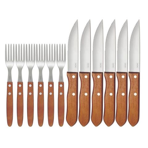 Jogo de Talheres Mor Faqueiro Churrasco 12 Peças