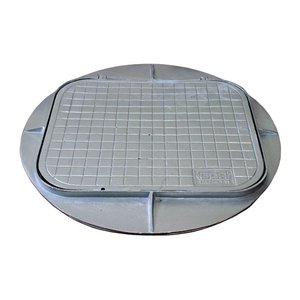 Tampa Tampão de Chão Articulado T33 com Aba Redondo 58x49cm