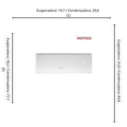 Ar condicionado Split Komeco 9000 BTUS KAC09CHSA1 Quente e Frio 220V - 6