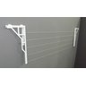Varal Roupas Parede ou Muro Articulado 5 Cordas Branco.  O Mais Forte e Bonito ALL STYLE - 5