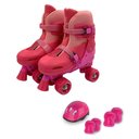 Ver imagem 1 de Patins 2 Em 1 Rosa Com Kit De Proteção Ajustavel 34 Ao 37