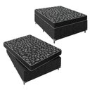 Ver imagem 3 de Cama Box Viúva + Colchão Espuma D20 - 51x128x188cm - e-Shop Casa - Suede Preto