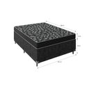 Ver imagem 2 de Cama Box Viúva + Colchão Espuma D20 - 51x128x188cm - e-Shop Casa - Suede Preto