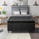 Ver imagem 4 de Cama Box Viúva + Colchão Espuma D20 - 51x128x188cm - e-Shop Casa - Suede Preto