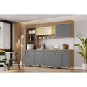 Ver imagem 1 de Cozinha Modulada Nesher Realeza 5 Peças Cz102 Carvalho/titânio