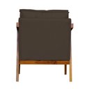 Ver imagem 4 de Poltrona Cadeira Vitoria Base Reforçada - Corino Marrom