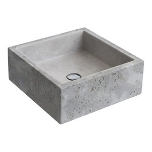 Cuba de Apoio Lavatório Quadrada 41x41cm Cimentícia - L.70.55