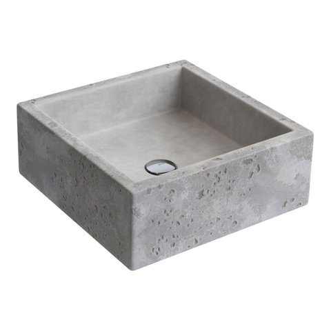 Cuba de Apoio Lavatório Quadrada 41x41cm Cimentícia - L.70.55