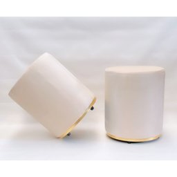 KIT 02 PUFFS PALHA COM BASE DOURADA - 1