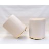 KIT 02 PUFFS PALHA COM BASE DOURADA - 1