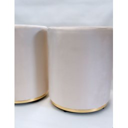 KIT 02 PUFFS PALHA COM BASE DOURADA - 2