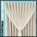 Ver imagem 4 de cortina blackout de ilhois quarto 6,00 x 2,60 Miami palha
