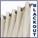 Ver imagem 6 de cortina blackout de ilhois quarto 6,00 x 2,60 Miami palha
