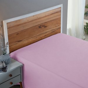 Roupa de Cama Casal Percal 200 Fios 100% Algodão Santista sem Elástico Avulso Hotel Pousada:rosa Beb