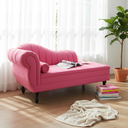 Ver imagem 1 de Recamier Decorativo Divã Amsterdã 147cm Lado Direito Couro Rosa Pink