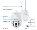 Ver imagem 5 de Camera De Segurança Wifi Ptz Noturna Com Sensor 1080p 2.0 Mp App Icsee