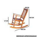 Ver imagem 6 de Cadeira de Balanço de Madeira - Verniz