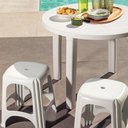 Ver imagem 2 de Banqueta Tramontina Niterói em Polipropileno Branco 45 cm 92411010