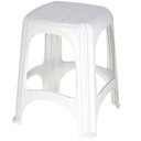 Ver imagem 1 de Banqueta Tramontina Niterói em Polipropileno Branco 45 cm 92411010