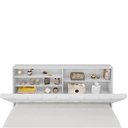 Ver imagem 2 de Cabeceira Box Isis Queen Estofada com Capitonê Estrutura em MDF e MDP Branco Framar