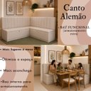 Ver imagem 6 de Canto Alemão 190cm Estofado Bouclê com Baú Moderno Luxo