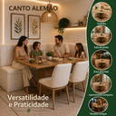 Ver imagem 7 de Canto Alemão 190cm Estofado Bouclê com Baú Moderno Luxo