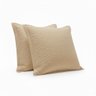 Kit 2 Porta Travesseiro Matelado Microfibra - Caqui - 1