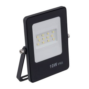 Refletor Ultrafino Led Bivolt Preto 6500k 10w 800lm Gaya Gy9380