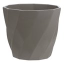 Ver imagem 1 de Vaso Torcido Decorativo Cinza 12x13,5 cm - D’Rossi