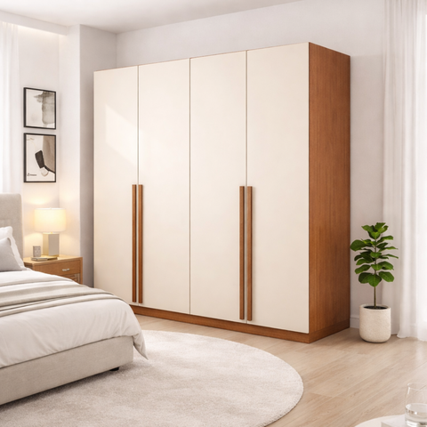 Guarda-roupa com 4 Portas Modular sem Maleiro Luna