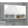 Módulado Sem Gavetas Com Nichos Branco Modular P/ Lavabo - 1