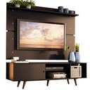 Ver imagem 2 de Rack Madesa Dubai e Painel para TV até 65 Polegadas com Pés Preto/Rustic 8ND8 Cor:Preto/Rustic
