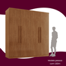Guarda Roupa Casal Amsterdã 100% MDF 4 Portas 3 Gavetas - 5