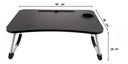 Ver imagem 4 de Mesinha Portátil P/ Notebook Dobrável de Cama com Porta Copo:preto