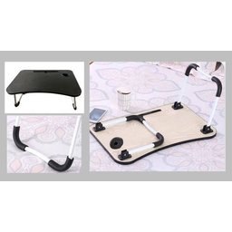 Mesinha Portátil P/ Notebook Dobrável de Cama com Porta Copo:preto - 6