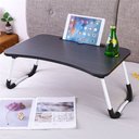 Ver imagem 5 de Mesinha Portátil P/ Notebook Dobrável de Cama com Porta Copo:preto