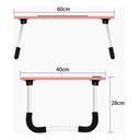 Ver imagem 2 de Mesinha Portátil P/ Notebook Dobrável de Cama com Porta Copo:preto