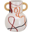Ver imagem 1 de Vaso Decorativo Enfeite Casa Cerâmica 14x11x11cm Bege