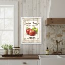 Ver imagem 1 de Quadro Vintage para Cozinha Maçãs 24x18cm Mold Preta
