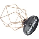 Ver imagem 5 de 2 Lustre Teto Plafon + 2 Lâmpada Led St64 Industrial Aramado Cálice Retrô Luminária Vintage - Preto/