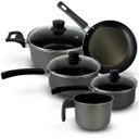 Ver imagem 1 de Conjunto Jogo De Panela Antiaderente 5 Peças Alumínio - Grafite