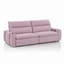 Ver imagem 5 de Sofá Retrátil Reclinável Lugano 2,90m USB e Porta Copos Linho Rose - King House