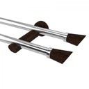 Ver imagem 1 de Kit Varão Duplo de Cortina 19mm 200cm Alemão Plus Belchior